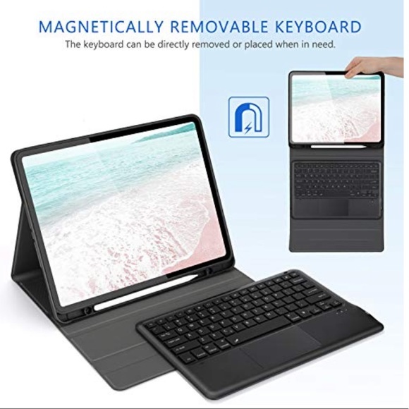Keyboard Case with Touchpad for iPad Pro 12.9 2021/2020 / 2018 with Screen Prote - Picture 3 of 15